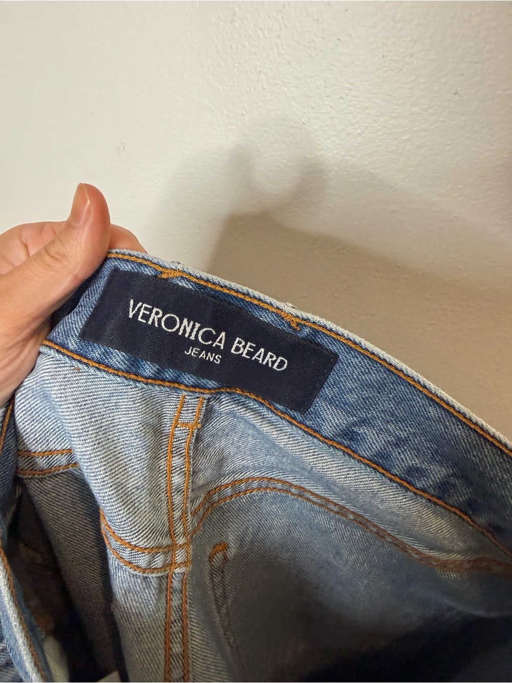 Veronica Beard Taylor Cropped High Rise Wide Leg raw hem Jeans Wanderer Dust 26 - Picture 12 of 14
